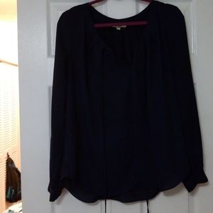 Pretty Navy Blue Blouse
